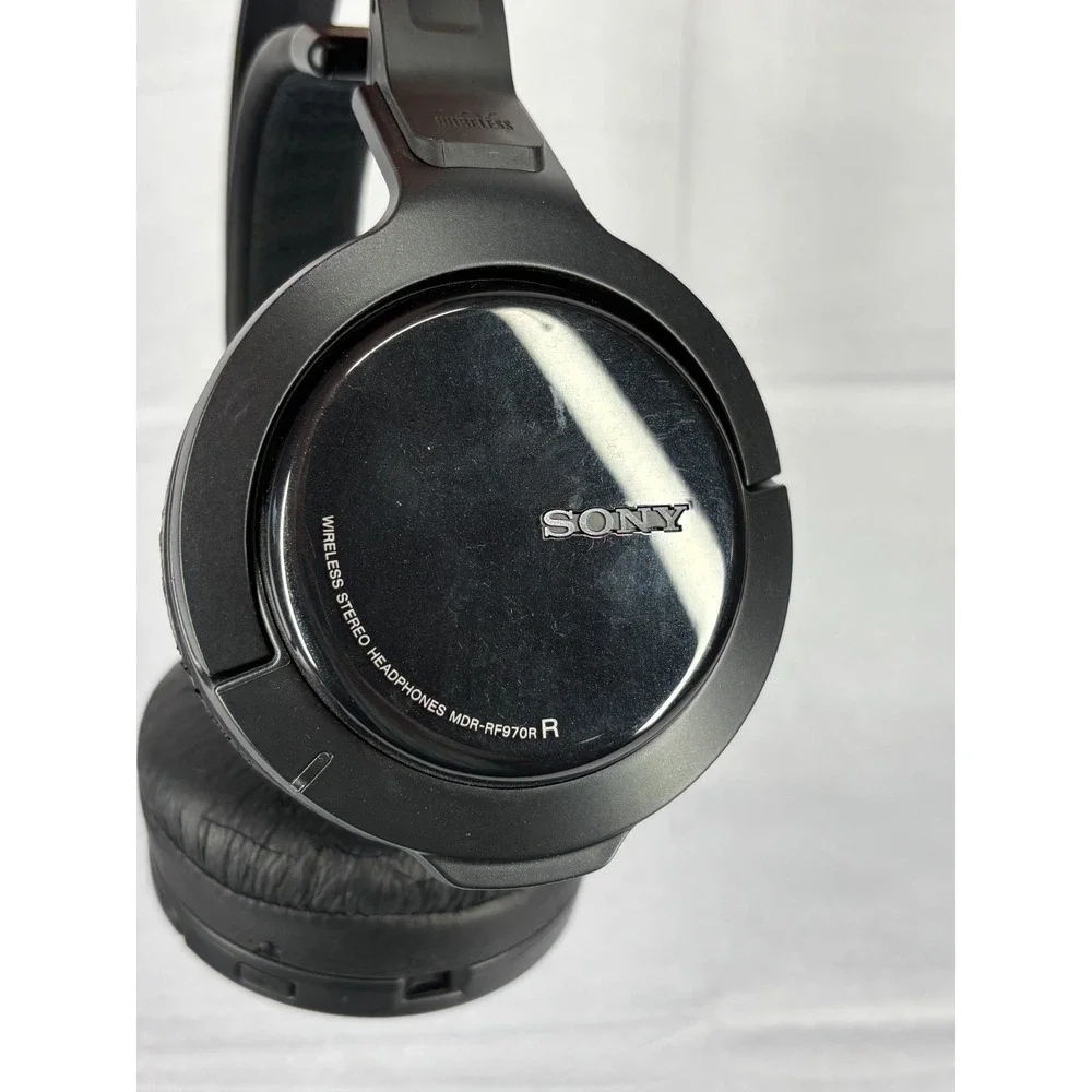 Sony MDR-RF970RK Headband RF Wireless Stereo Headphones and Transmitter Black